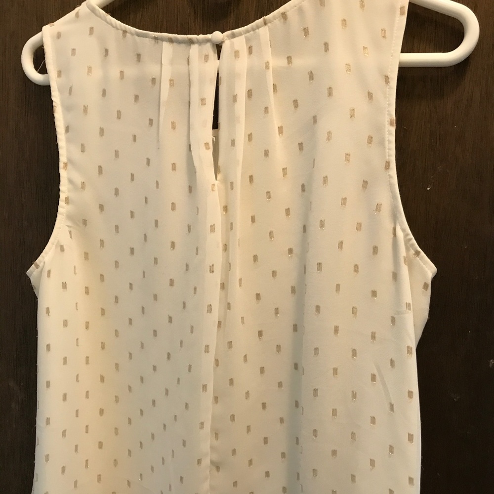 Ivory and Gold Two Tier Tank